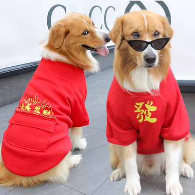 2022新款大狗衣服金毛萨摩秋冬装