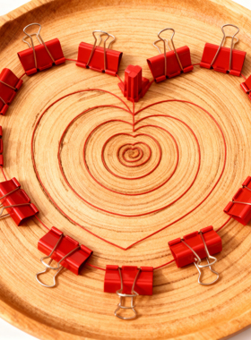 红色长尾夹大号50mm大红色财务票据夹婚庆用喜庆燕尾夹15mm小夹子