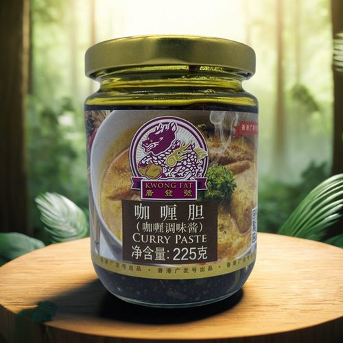 香港广发号咖喱胆225g泰国菜鱼蛋原味无添加港式家用瓶装咖喱酱
