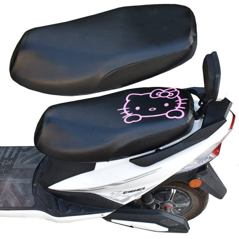 雅迪爱玛电动摩托车车套防水防雨加厚皮革加长款电瓶车通用坐垫套