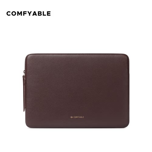 Comfyable电脑内胆包 适用苹果MacBookNeo/Air/Pro13-14英寸M5保护套商务高级牛皮革 棕色