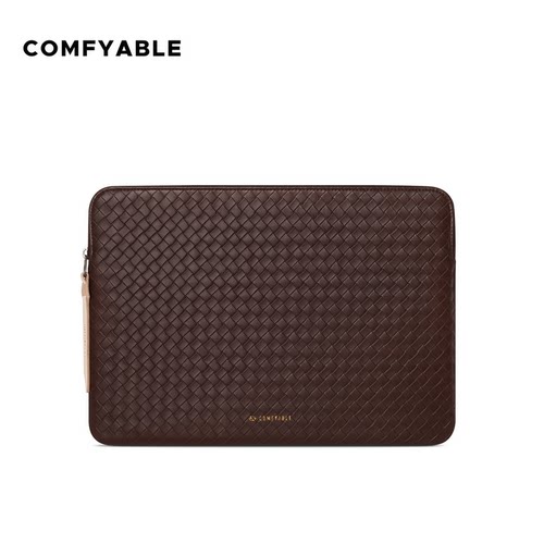 Comfyable编织款电脑包棕色
