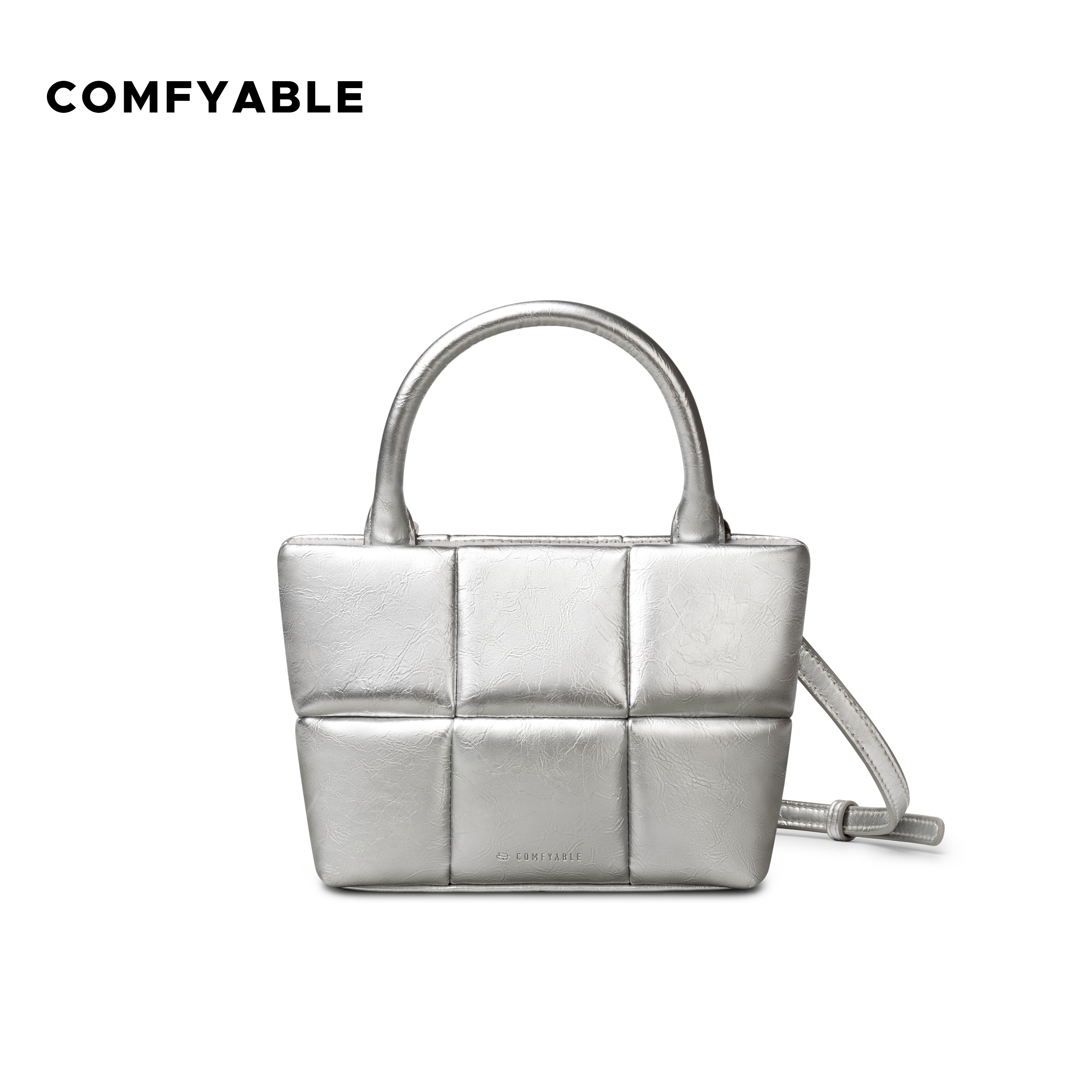 Comfyable手机包迷你小包斜挎收纳包手腕手拎包女磁吸时尚小众银