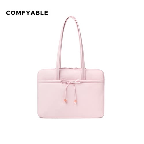 Comfyable蝴蝶结电脑包粉色