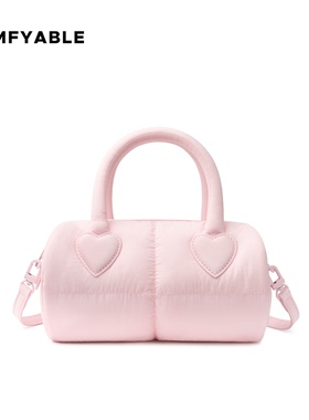 【节日限定款】手机包爱心波士顿包斜挎小包手腕手拎包时尚小众粉