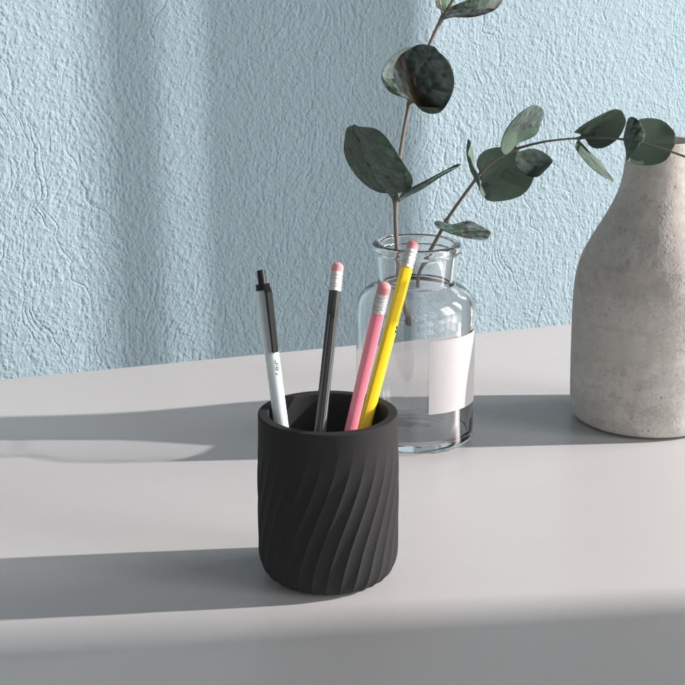 原创水泥笔筒硅胶模具手工diy硅胶笔筒收纳盒摆件混凝土蜡杯模具