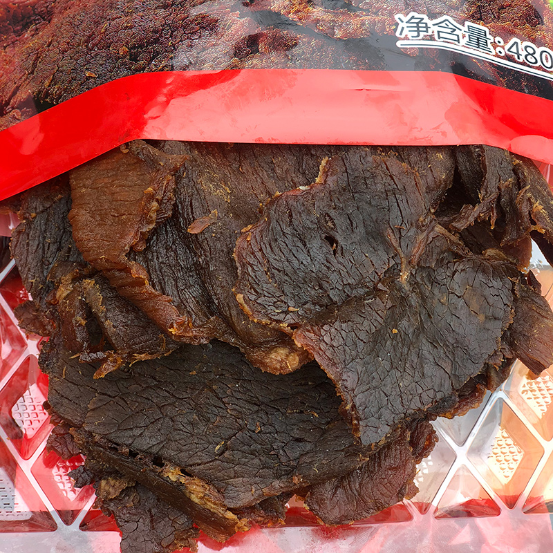 500g香辣牛肉干温州独立包装