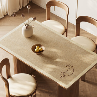 餐桌垫茶几垫皮革桌布原木风防水防油防烫隔热免洗桌垫桌面保护垫