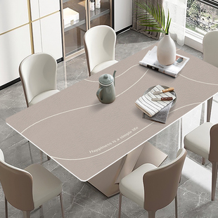 轻奢风桌布防水防油免洗防烫PVC皮革餐桌垫家用长方形茶几桌面垫
