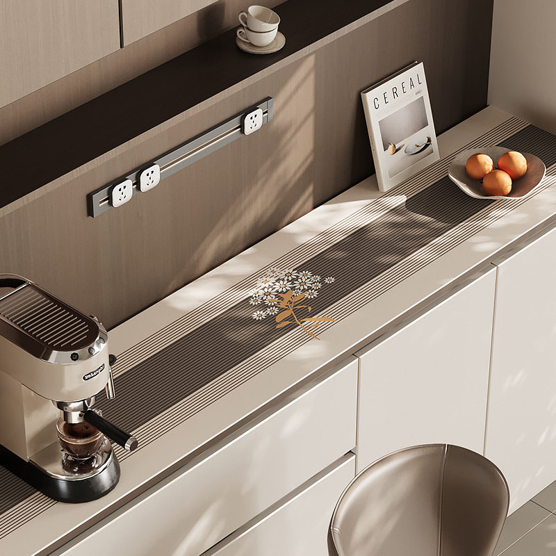 高级感餐边柜桌垫防水防油免洗防烫电视柜台面保护垫鞋柜垫子桌布,居家布艺,桌布,淘宝优惠券,粉丝福利购,淘宝优惠卷