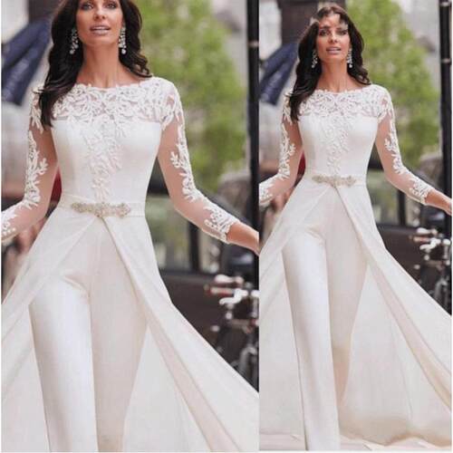 Women's long sleeved lace jumpsuit windbreaker