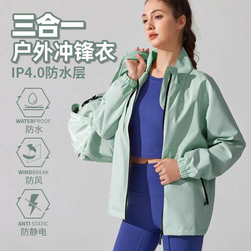 Outdoor trench coat with stand up collar, thin