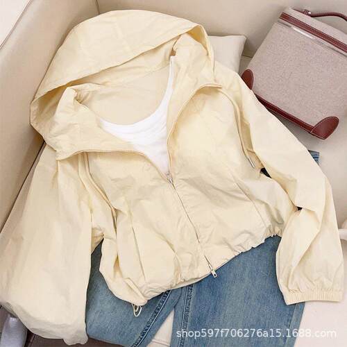 Coat, hooded, sunscreen jacket, top外套连帽防晒衣上衣