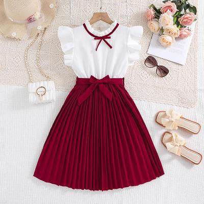 Mother and daughter children's clothing, flying sleeves,