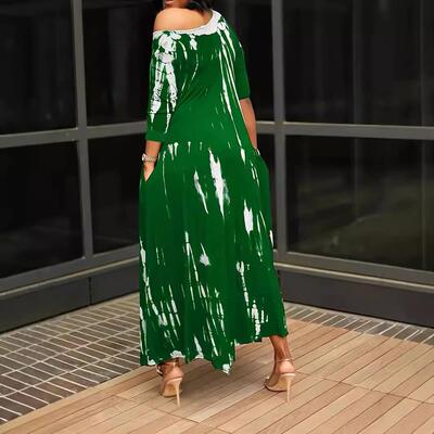 Graffiti long sleeved pocket dress, long style looks