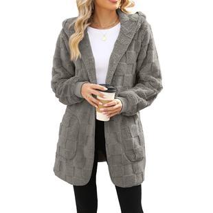 Women's plaid shirt, woolen flannel jacket