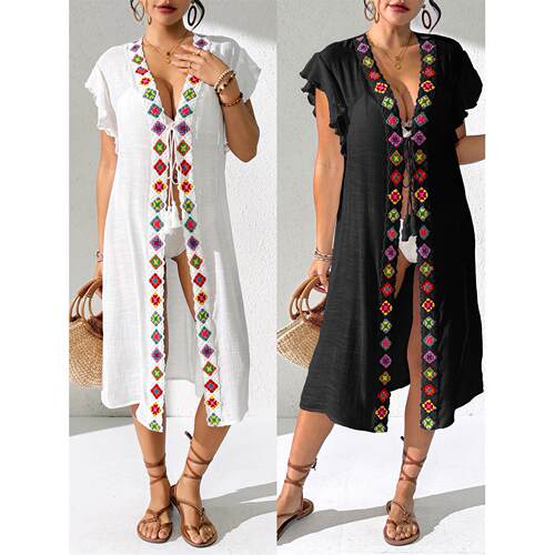 Women's beach bikini cover up, women's sun protection