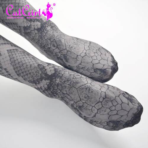 Alternative snake patterned pantyhose stockings snake skin