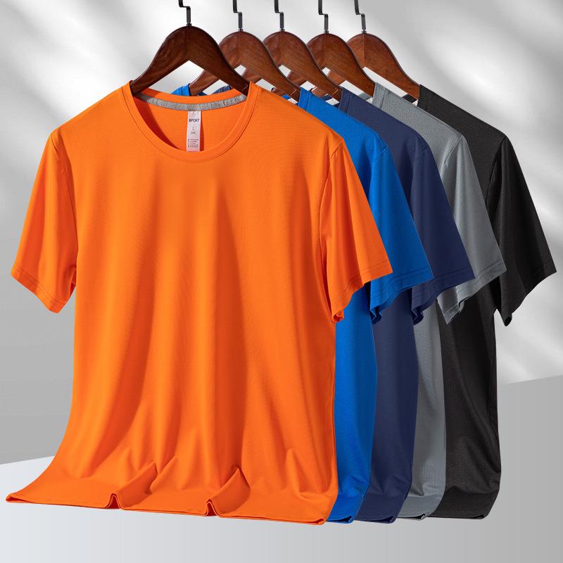 Ice silk sports short sleeved shirt for men and women,