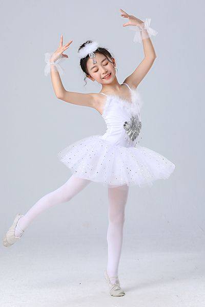飞呀飞演出服芭蕾舞小天鹅蓬蓬裙