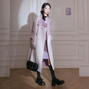 重工复古质感长款外套女2025新款爆款春秋氛围感秋冬国风秋冬季