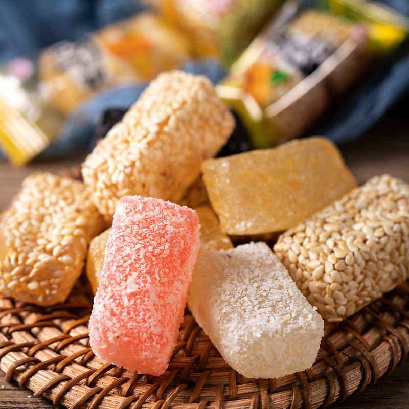 扬州特产五一牛皮糖什锦牛皮糖混合口味传统糖果国产包装休闲零食