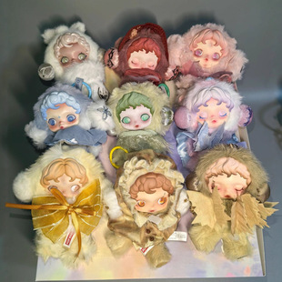 泡泡玛特SKULLPANDA冬日乐章光织园系列SP毛绒公仔盲盒玩具礼物