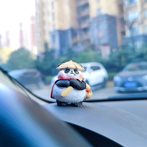 熊猫大侠汽车摆件装饰品