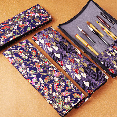 烫金包式拉链款高档笔袋