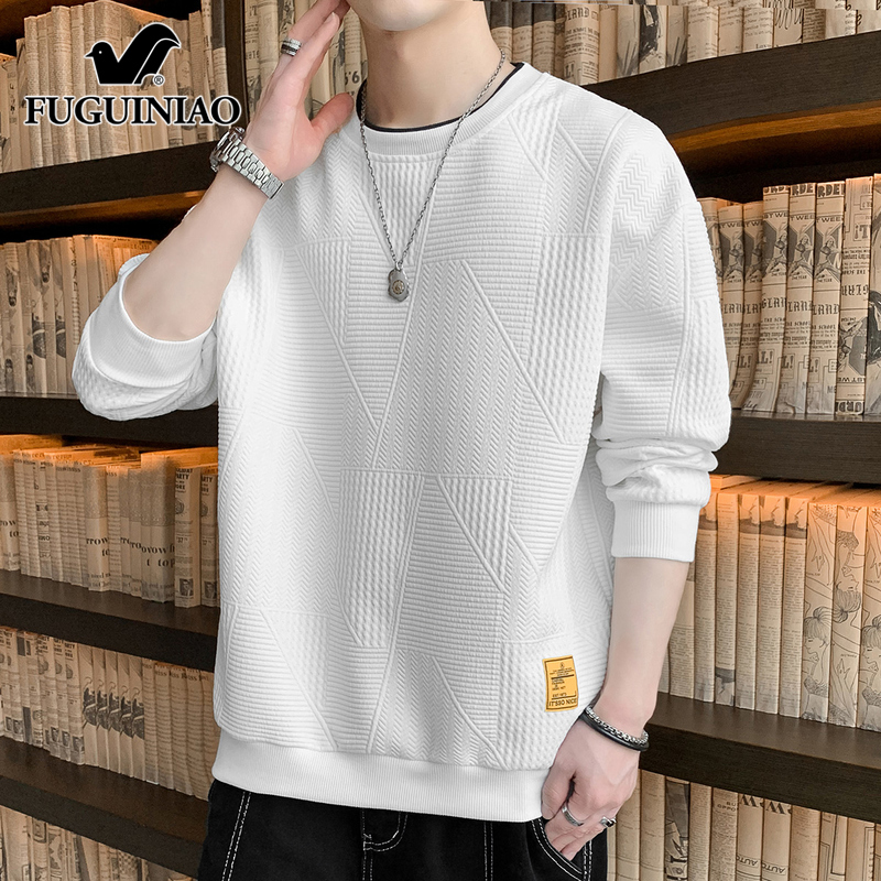 富贵鸟圆领卫衣男士上衣秋季新款