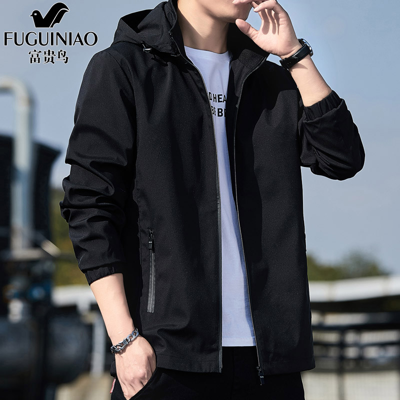 富贵鸟休闲夹克外套男士春秋季潮