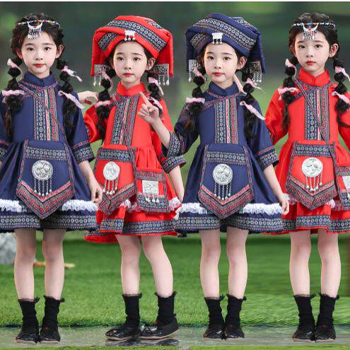 广西壮族三月三服饰儿童洛丽塔