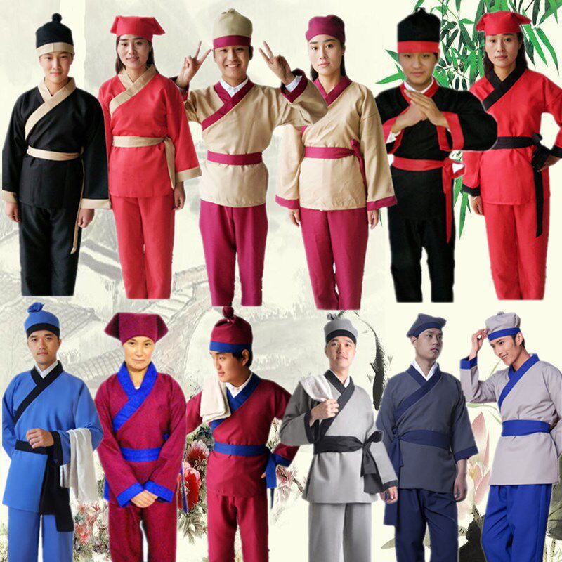 古装演出服汉服茶馆工作服店小二