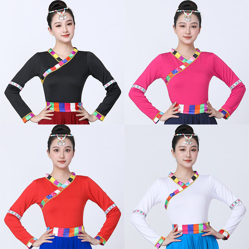 民族风藏族舞蹈服装女舞台演出