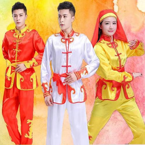 舞龙服装打鼓服演出男女腰鼓队