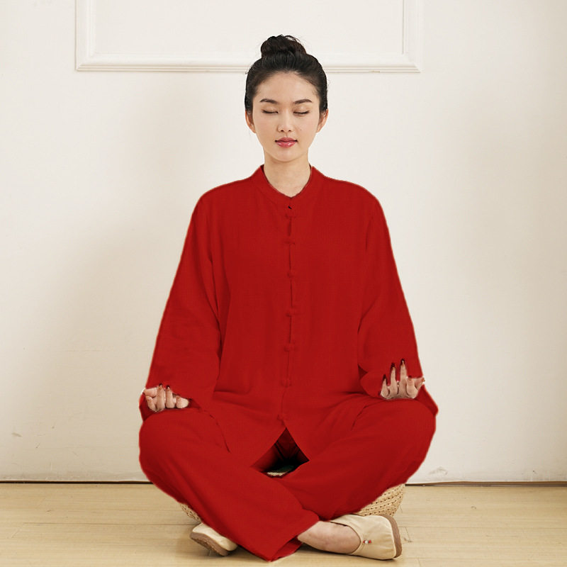 太极拳练功服女春秋服装中国