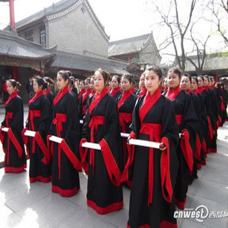 古装表演汉服成人礼服仪祭孔祭祖