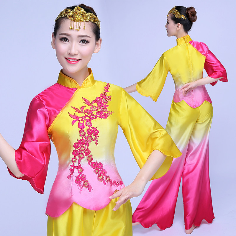 扇子舞蹈服装演出服新款