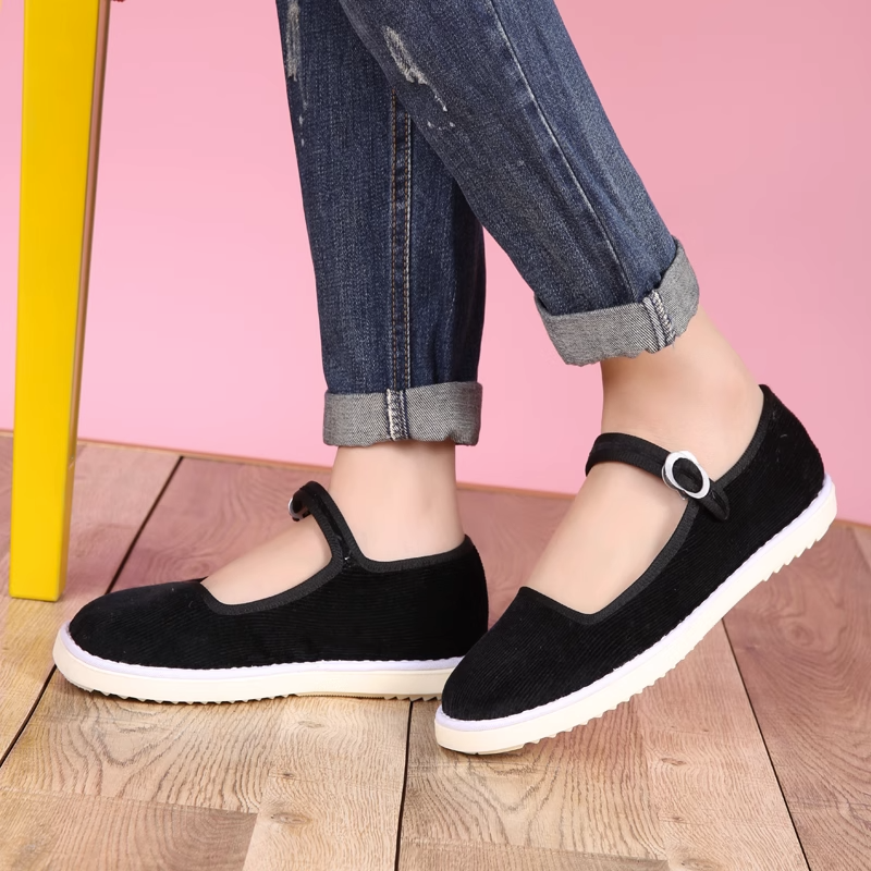 女士布鞋浅口成人老北京纯手工妈妈鞋透气孕妇家居休闲平底单鞋,女鞋,传统布鞋,淘宝优惠券,粉丝福利购,淘宝优惠卷