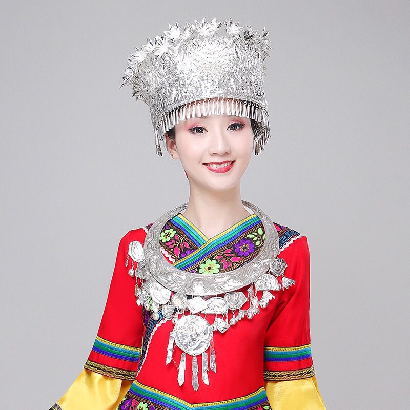 苗银头饰项圈苗族土家族少数