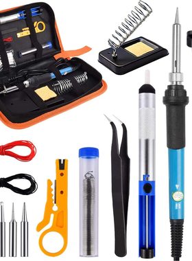 60W调温电烙铁908 Electric Soldering Iron Kit吸锡器焊接电烙铁