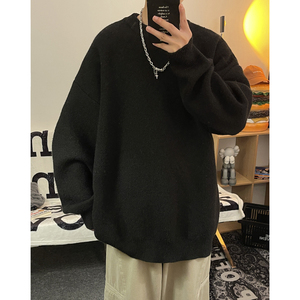 可二开纯色圆领毛衣TM101 特P35 控68 加绒TM101JR 特P45 控88,男装针织衫/毛衣,星座608(原A046)