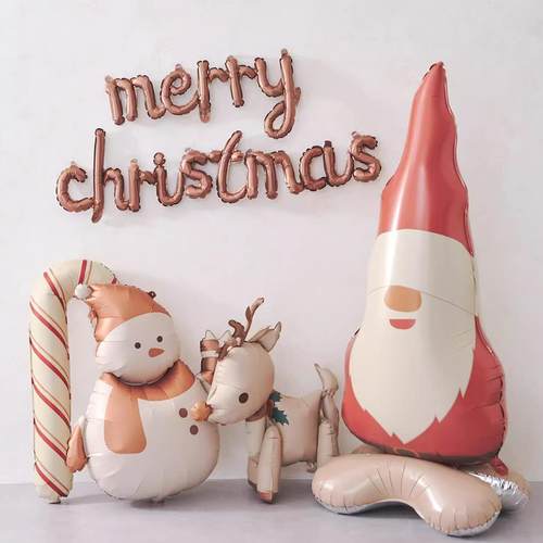 新款圣诞哑光雪人气球