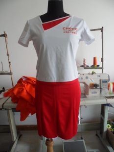 定做春秋酒水商贸牛奶休闲食品员工导购工服促销员工作服订制工衣