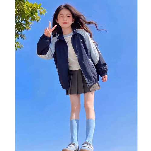 女童外套秋装2026新款儿童洋气时髦休闲百搭上衣女孩秋季时尚夹克