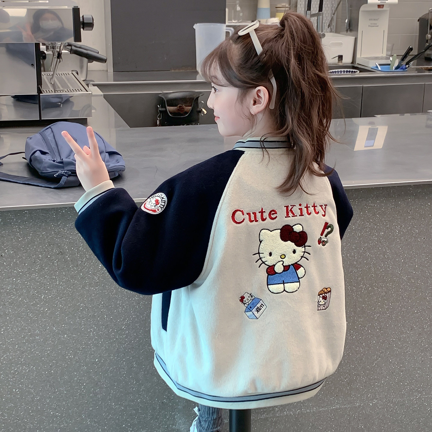 女童夹棉外套2025新款秋冬款儿童网红洋气加厚女孩爆款棒球服上衣,童装/婴儿装/亲子装,普通外套,淘宝优惠券,粉丝福利购,淘宝优惠卷