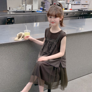 女孩公主裙薄 儿童洋气时髦超好看裙子夏季 女童连衣裙2025新款 夏季