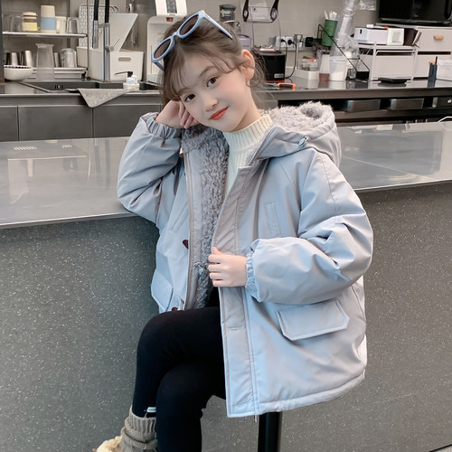 女童棉服2025新款冬装儿童网红洋气加厚羽绒棉袄外套女孩冬季棉衣