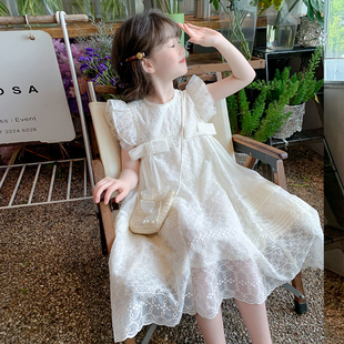時髦洋氣薄款 女童連衣裙2025新款 夏季 兒童夏裝 公主裙女孩夏天裙子