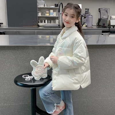 女童棉服2025新款冬装儿童汉服国风中式羽绒棉袄女孩冬季网红外套